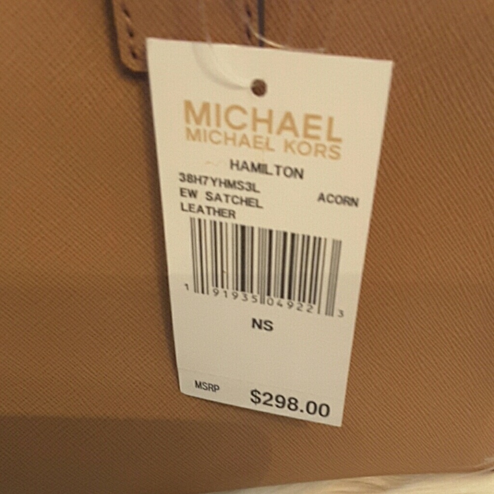 Michael kors Hamilton EW Satchel Leather brown - Picture 7 of 7